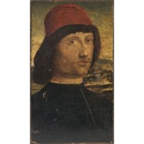 Florenz im Stil des ausgehenden 15. Jhs. - Junger Mann mit roter Mütze