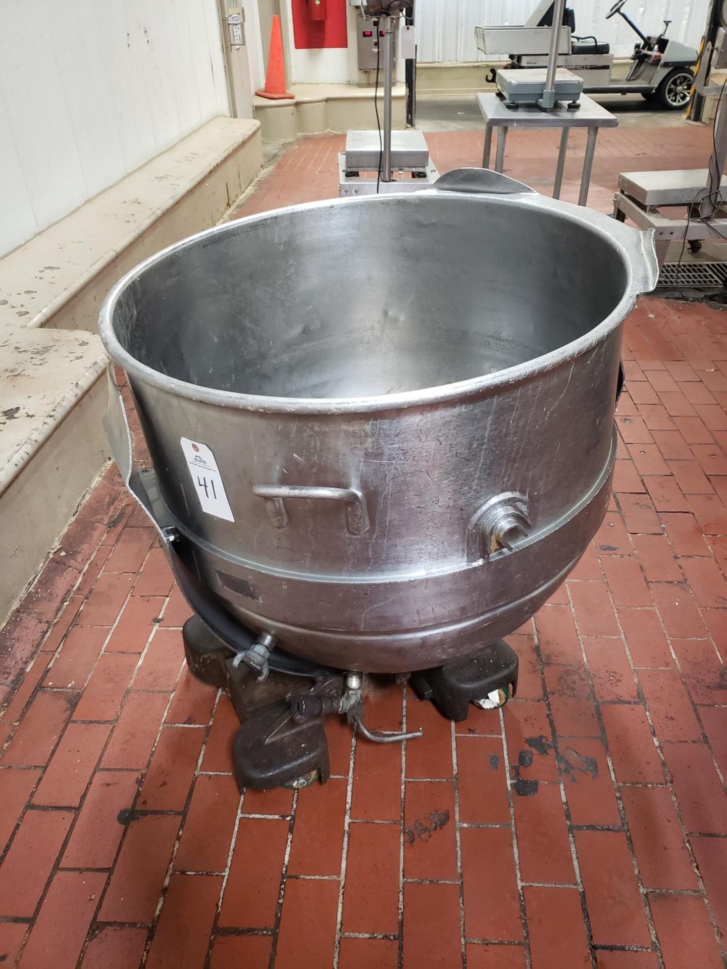 Stainless Steel Jacketed, Tilting Dough Mixing Bowl