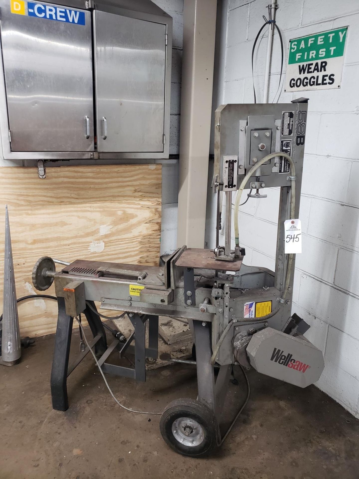 Wellsaw Horizontal/Vertical Bandsaw, M# 58B