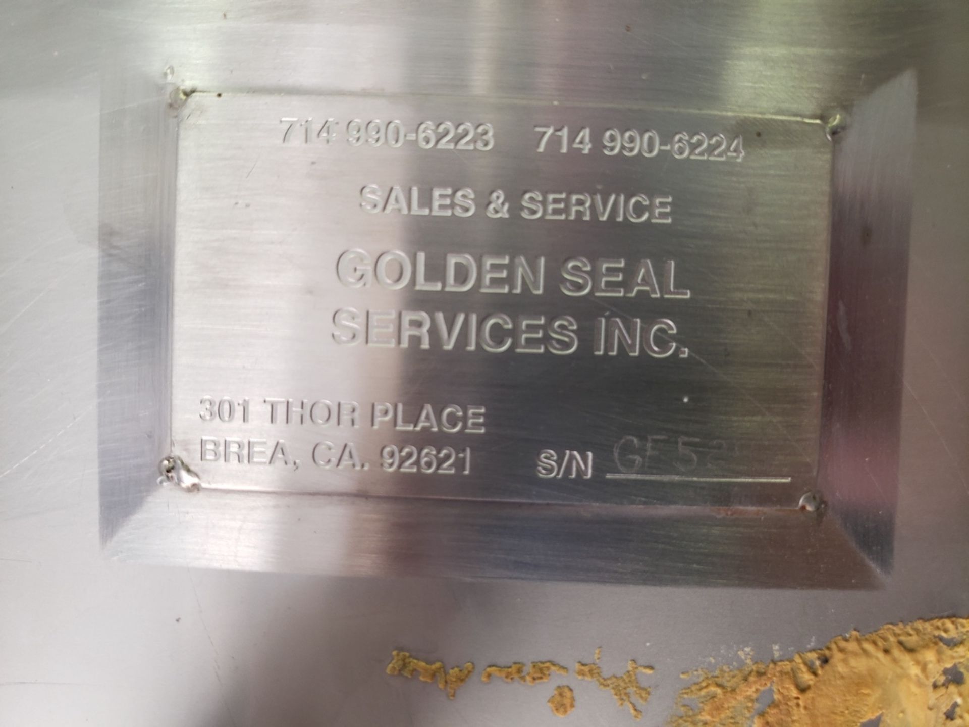 Golden Seal 200 Gallon S/S Cip Tank - Image 3 of 3