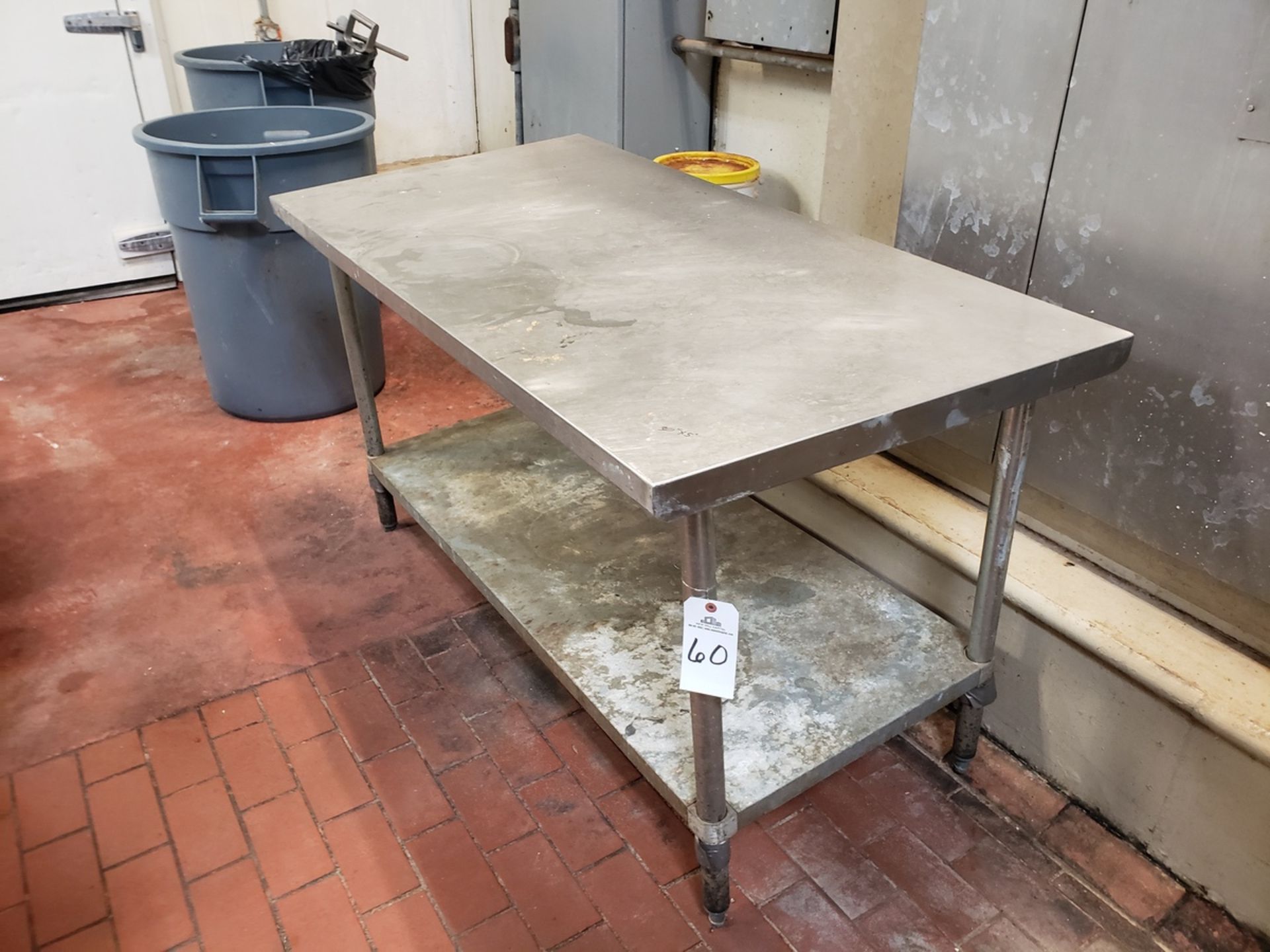 30" X 5' Stainless Steel Table