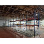 Lot of Pallet Racking, (14) Uprights, (40) 8' Beams,