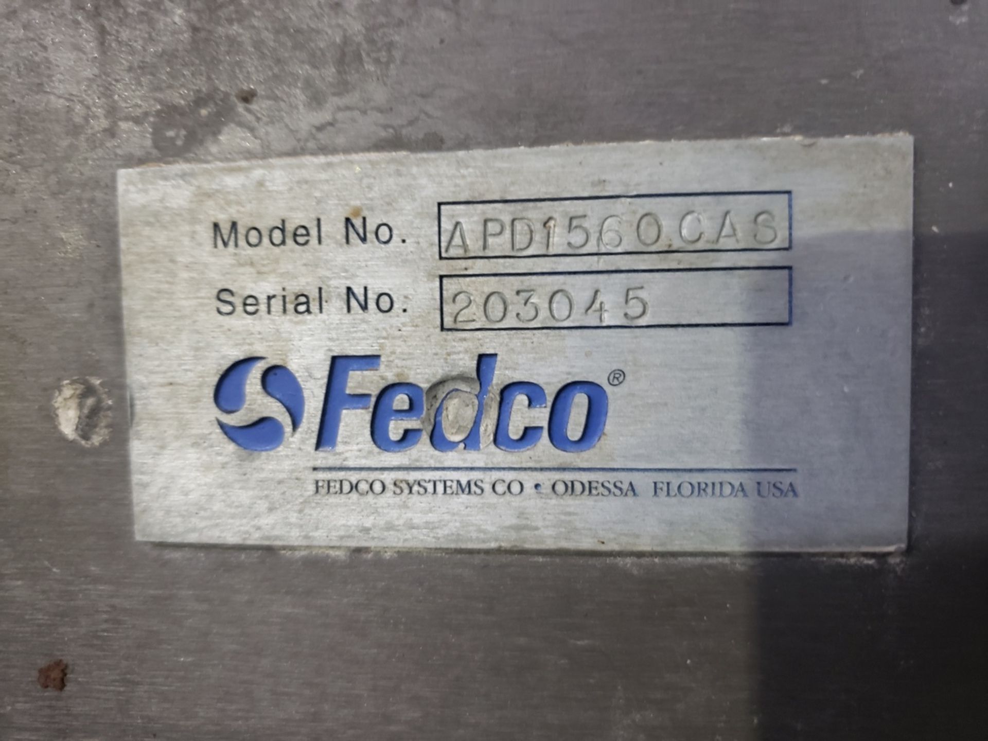 Fedco 15 Nozzle Depositor, M# APD1560CAS, S/N 203045 - Image 2 of 3