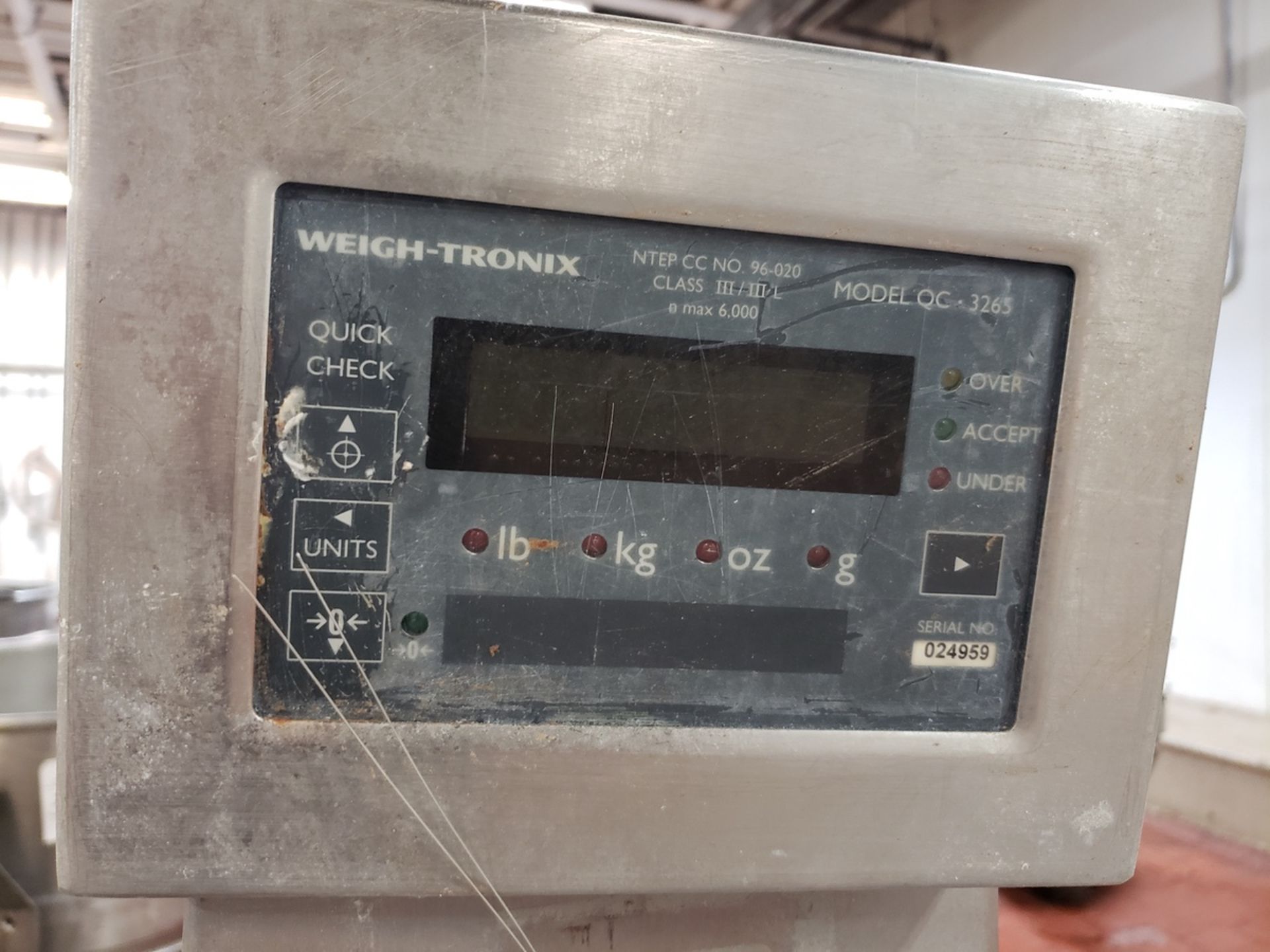 Weigh-Tronix Bench Scale, W/ Stand - Image 2 of 2