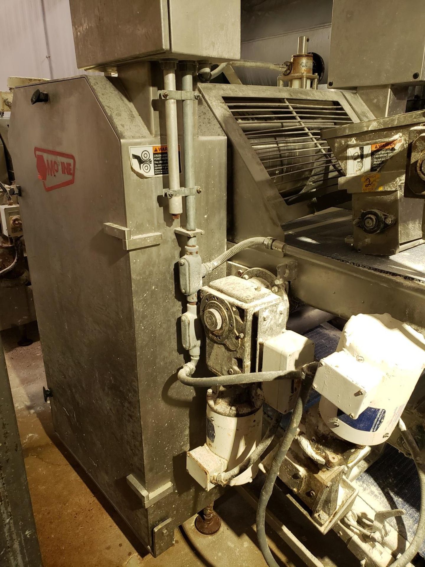 Moline 24" Roll-In/Laminateng Line, W/ (2) Sheeters, Sifters & Reciprocating Dough Depositor - Image 3 of 10