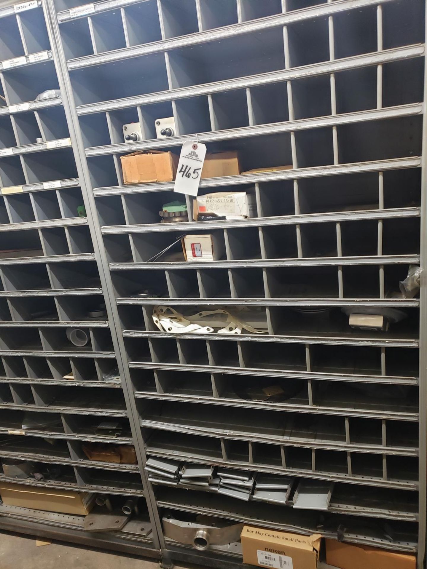 Contents of Storage Shelf Section, Spare Parts
