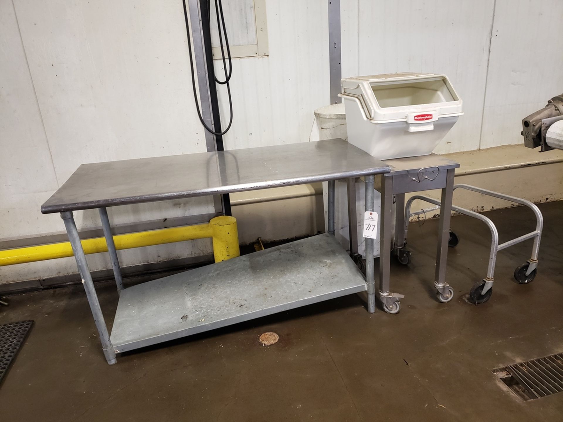 Lot of (2) Stainless Steel Tables