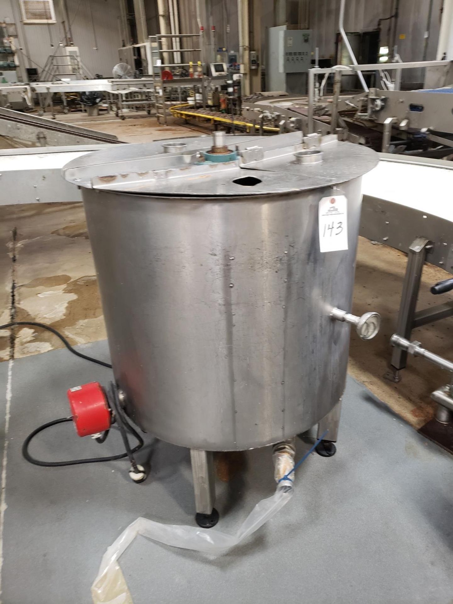 Stainless Steel 100 Gallon Agitated Holding Kettle