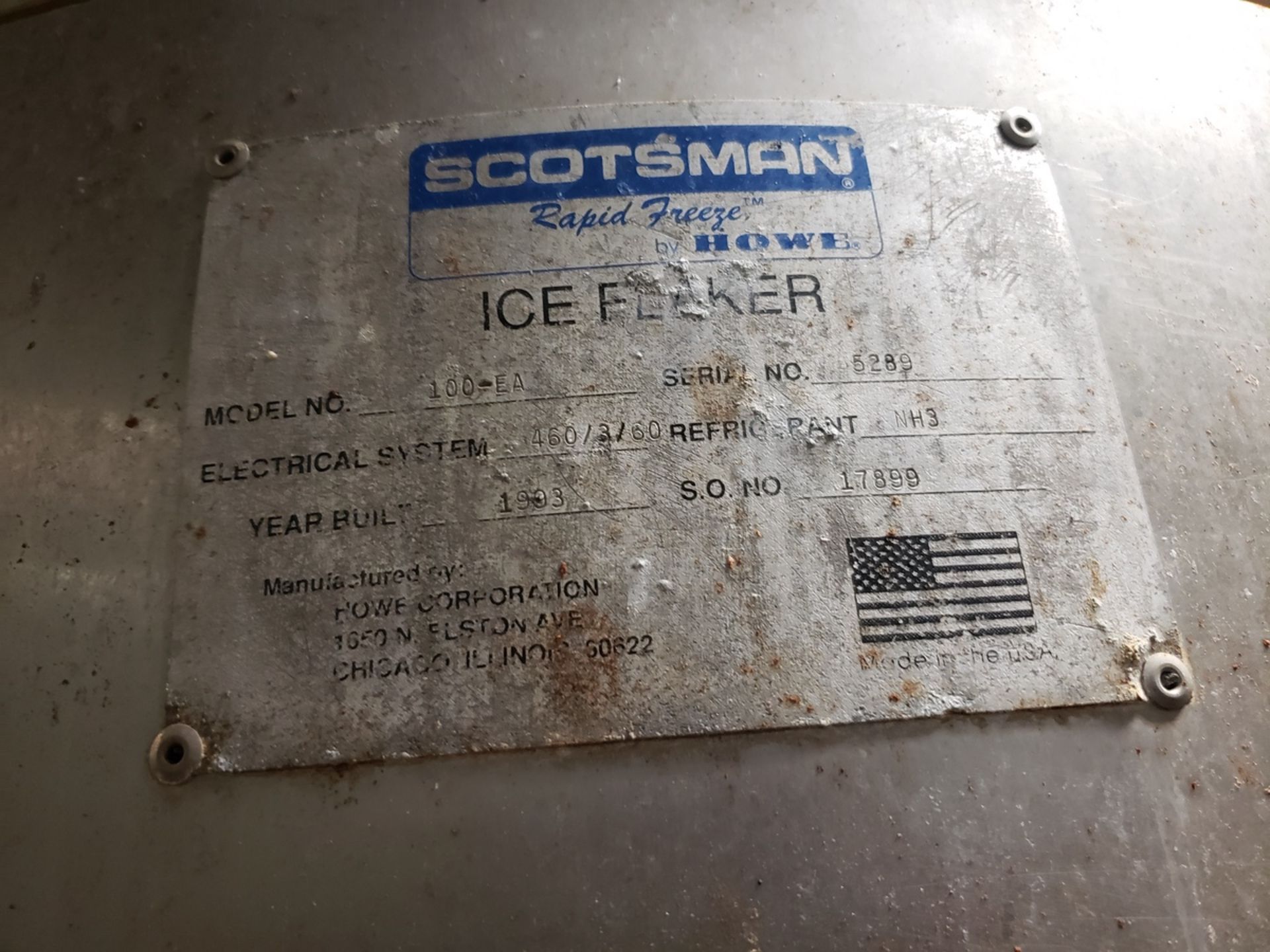 Howe Scotsman Rapid Freeze Ice Flaker, M# 100-EA - Image 2 of 3