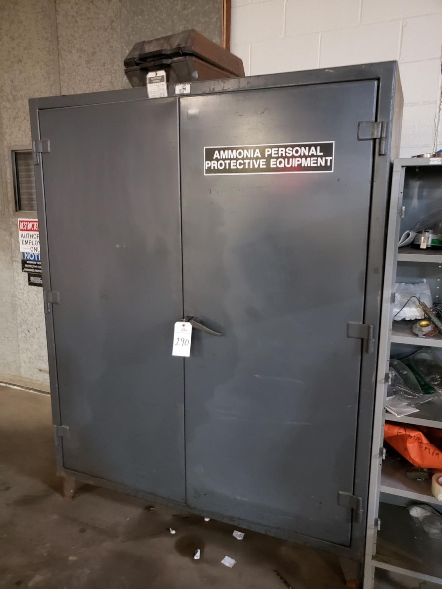Ammonia PPE Cabinet, W/ Contents
