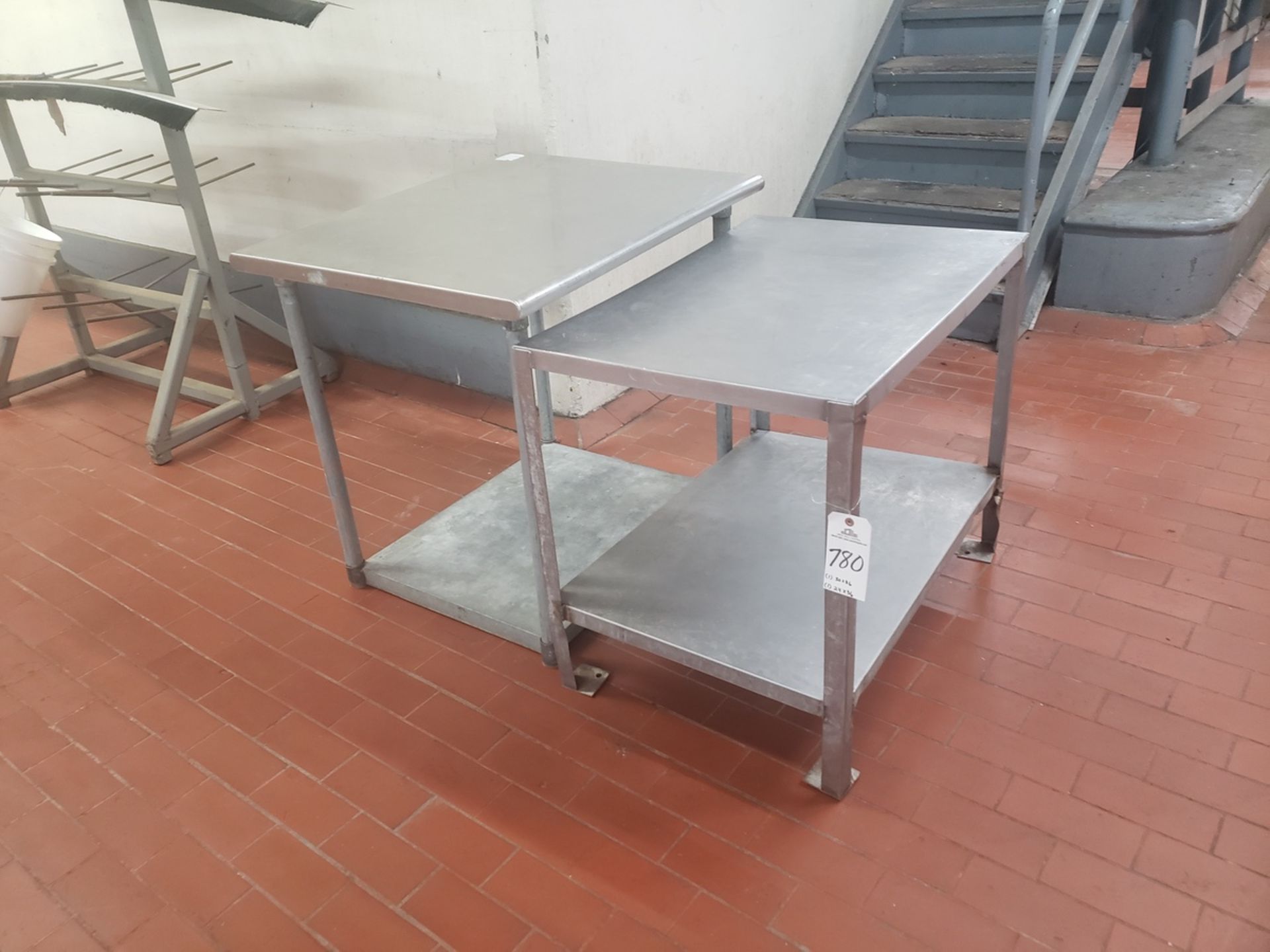 Lot of (2) Stainless Steel Tables, (1) 30" x 36" (1) 24" x 36"