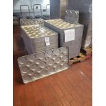 Lot of Approx. 75 Baking Pans, 18 Count Bun Pans, 20" x 37", 4 1/4" x 1/2"