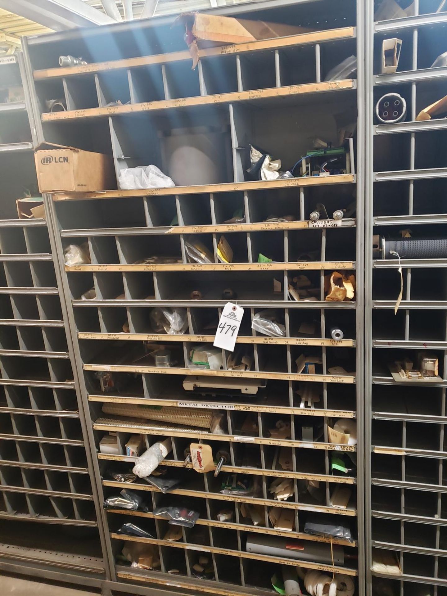 Contents of Storage Shelf Section, Spare Parts