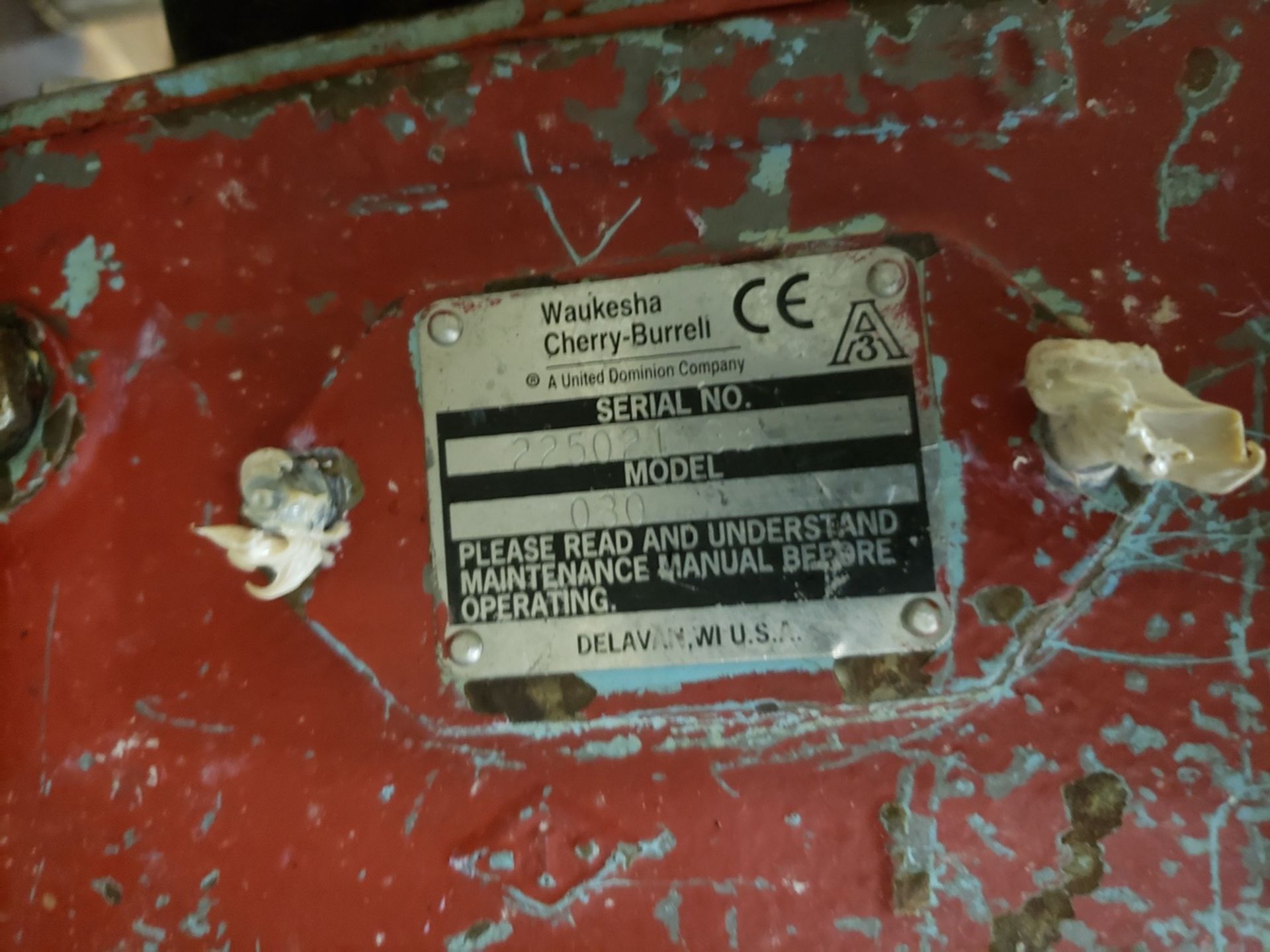Waukesha Cherry Burrell Positive Displacement Pump, M# 030 - Image 2 of 2