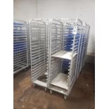 Lot of (8) Bakers Racks, 20 Tier, 3" Tier Height, 18" x 26"