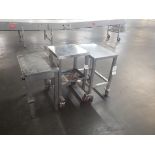 Lot of (3) Stainless Steel Tables