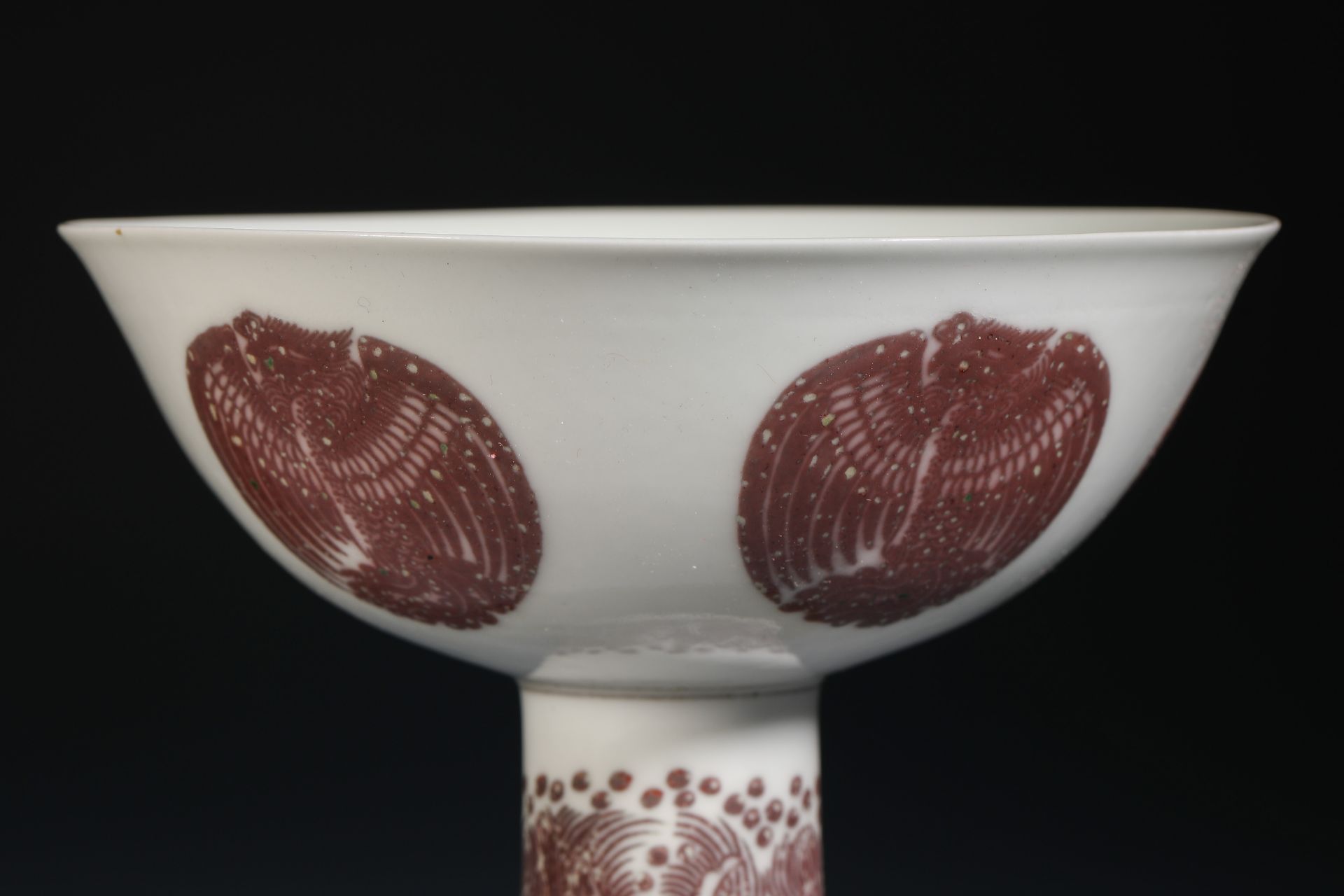 Ming dynasty glazed red goblet - Bild 3 aus 8