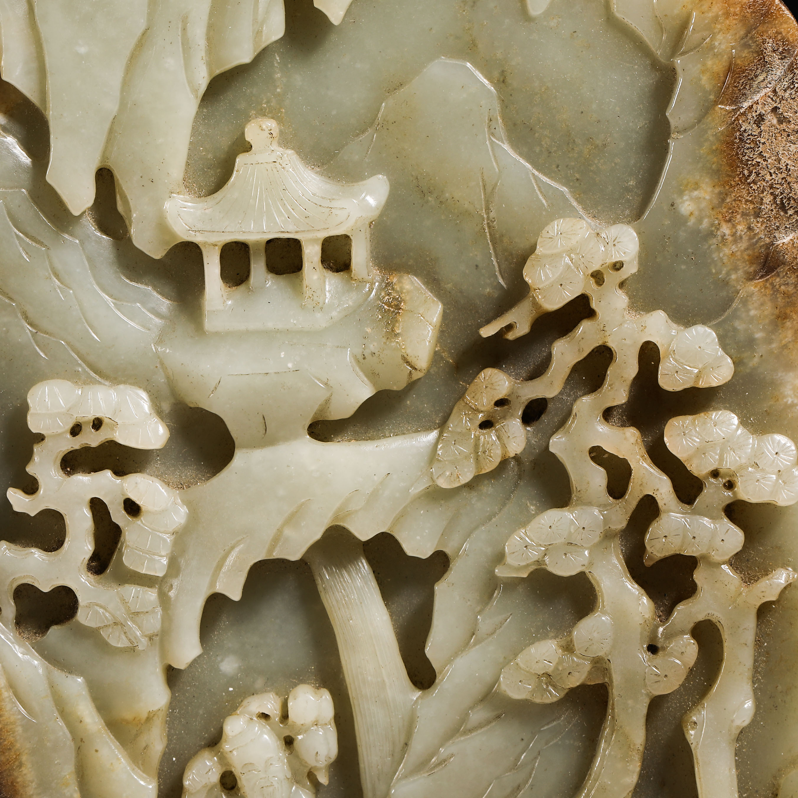 Qing dynasty Hetian jade screen - Image 3 of 9