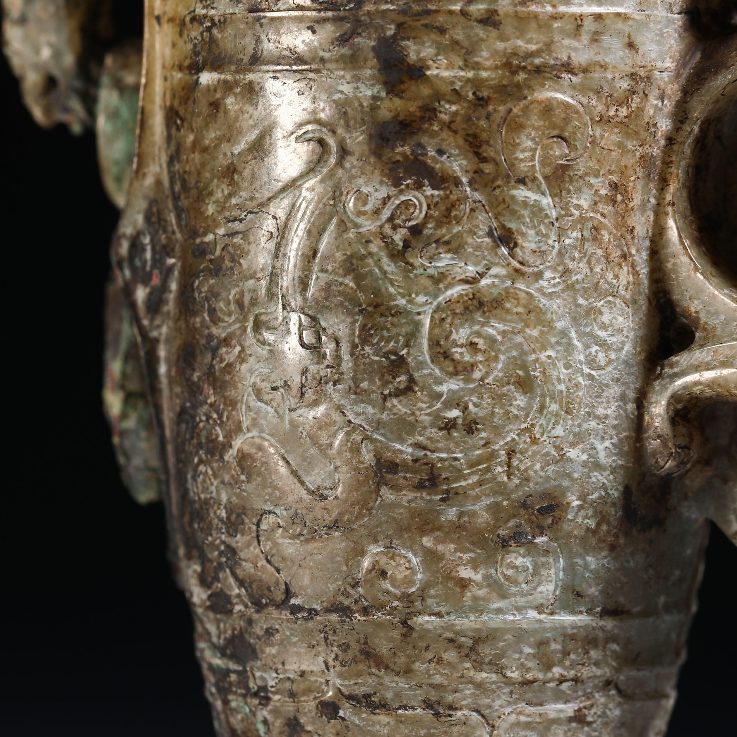 Han Dynasty jade beast ear cup - Image 3 of 11