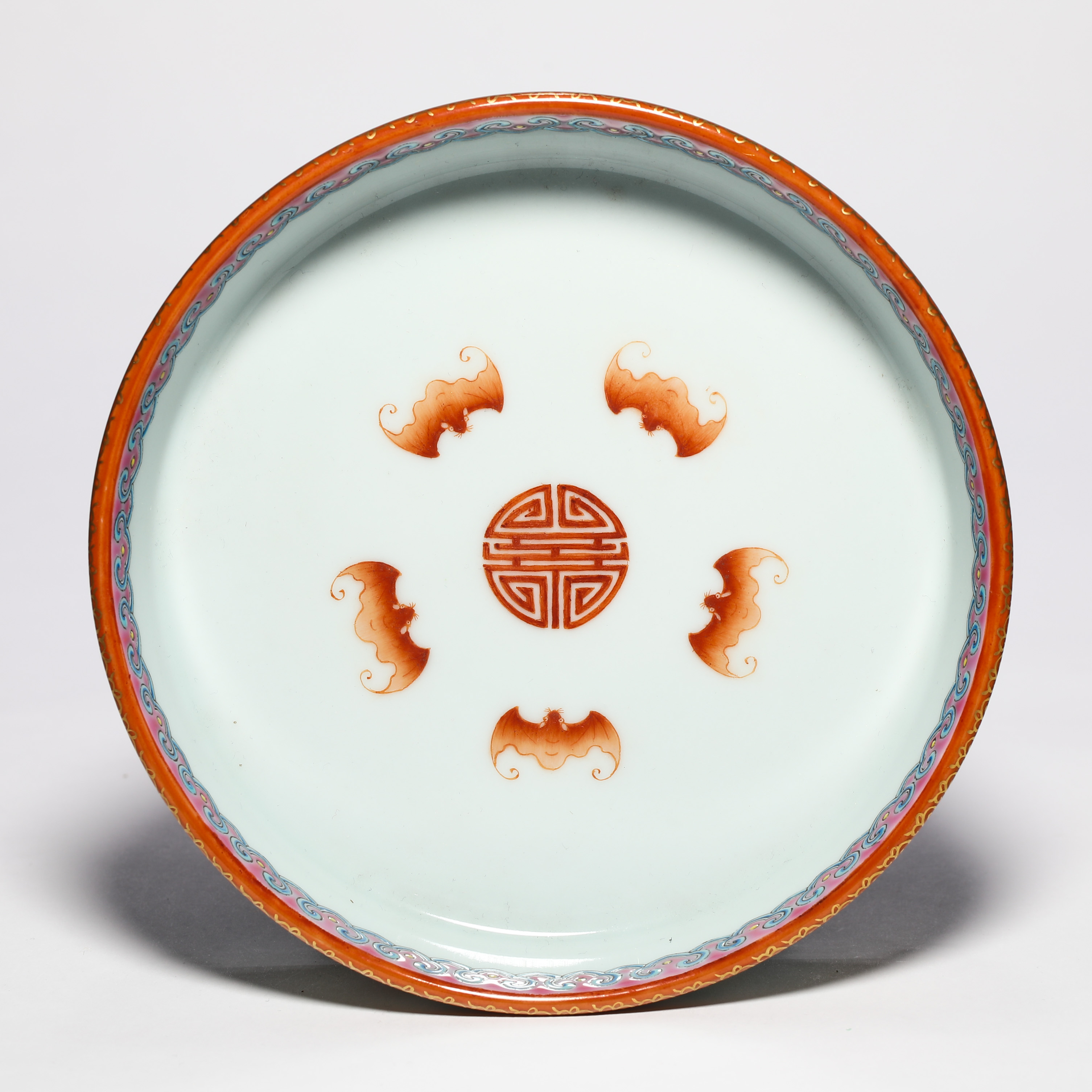 Qing dynasty pastel carving Fushou pattern washing - Image 4 of 8