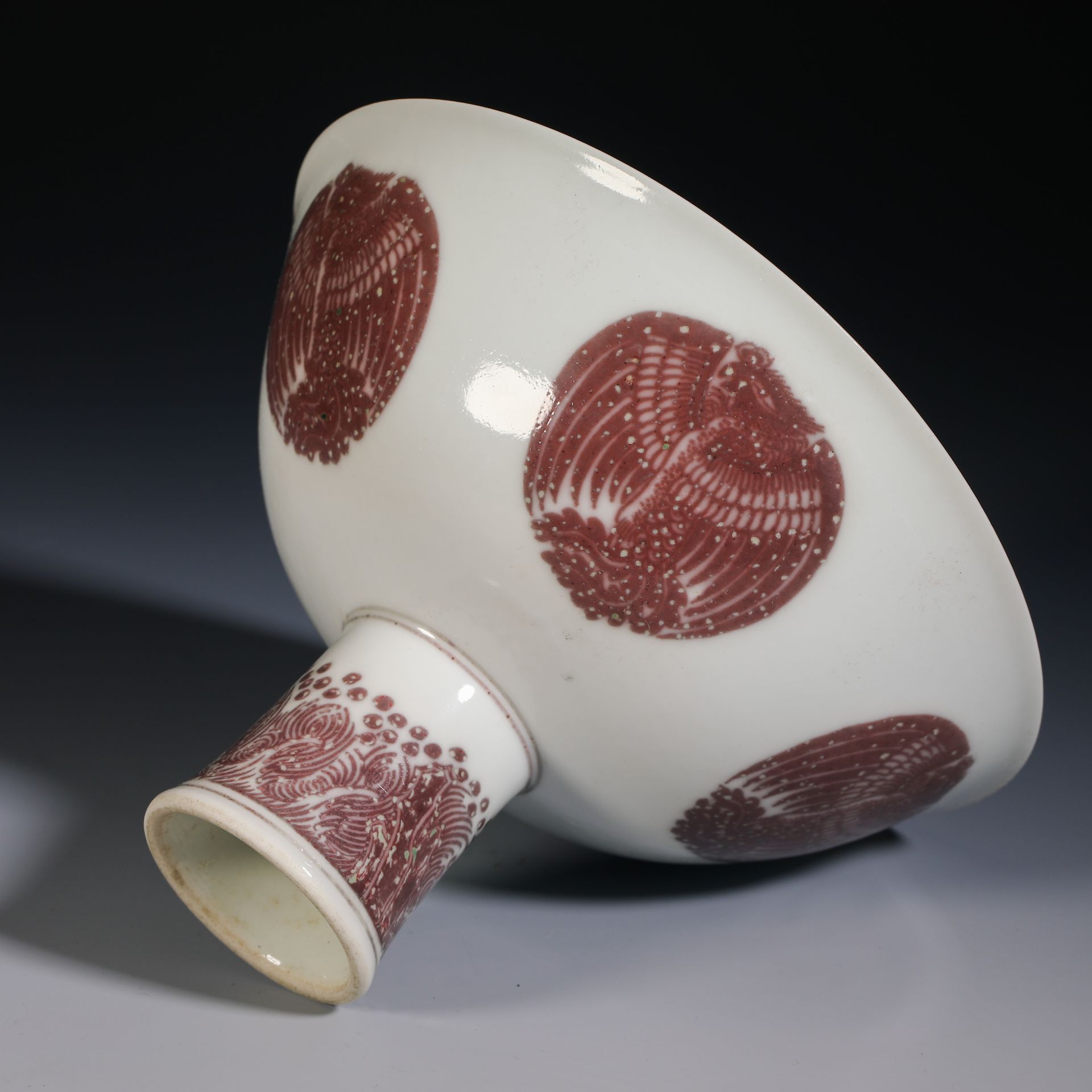 Ming dynasty glazed red goblet - Bild 6 aus 8