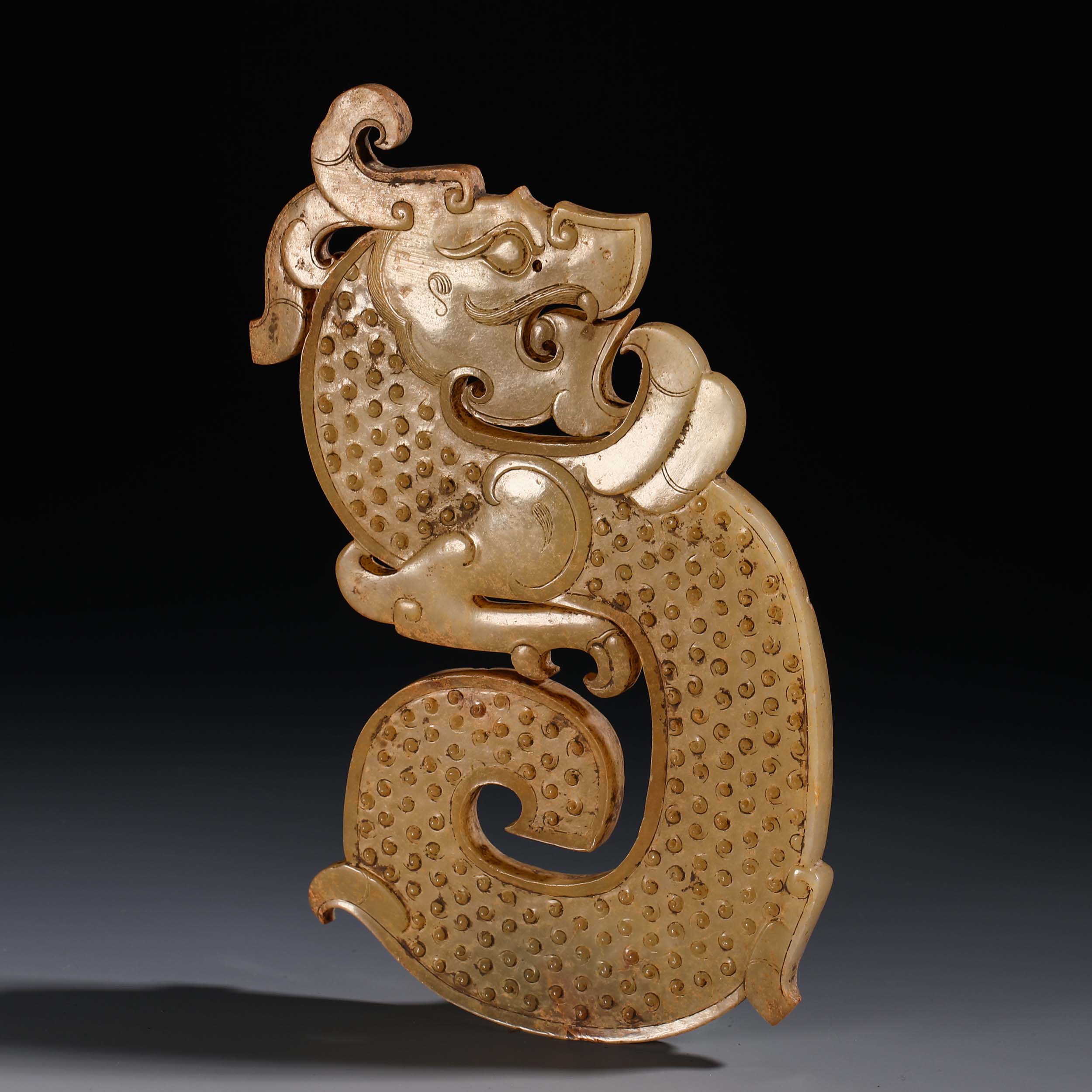 Han dynasty Hetian jade Dragon