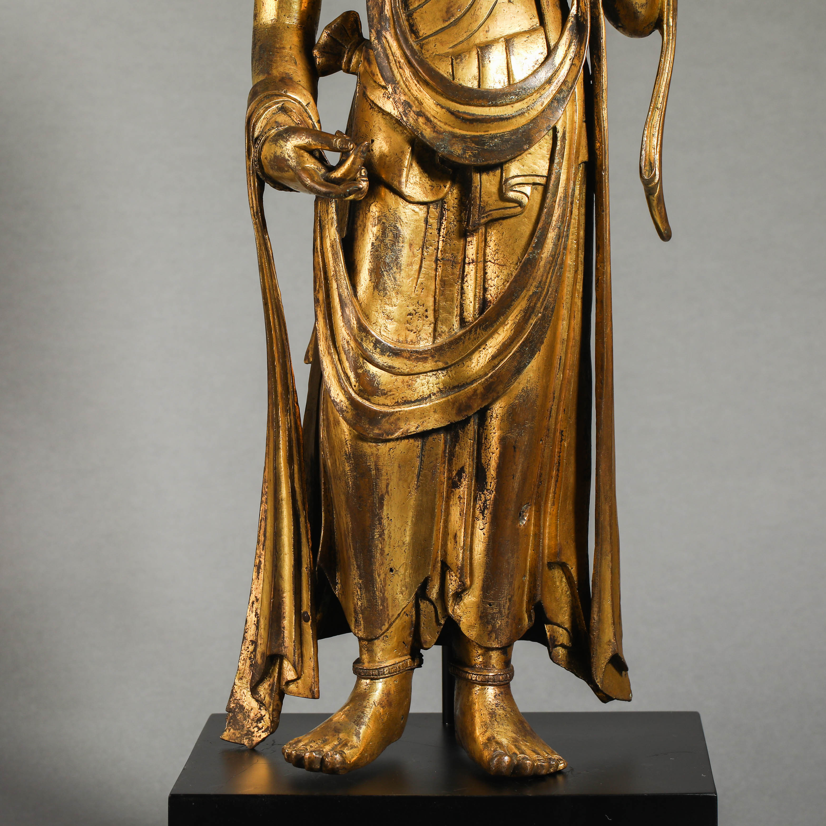 10th century gilded statue of Guanyin Buddha - Image 6 of 14