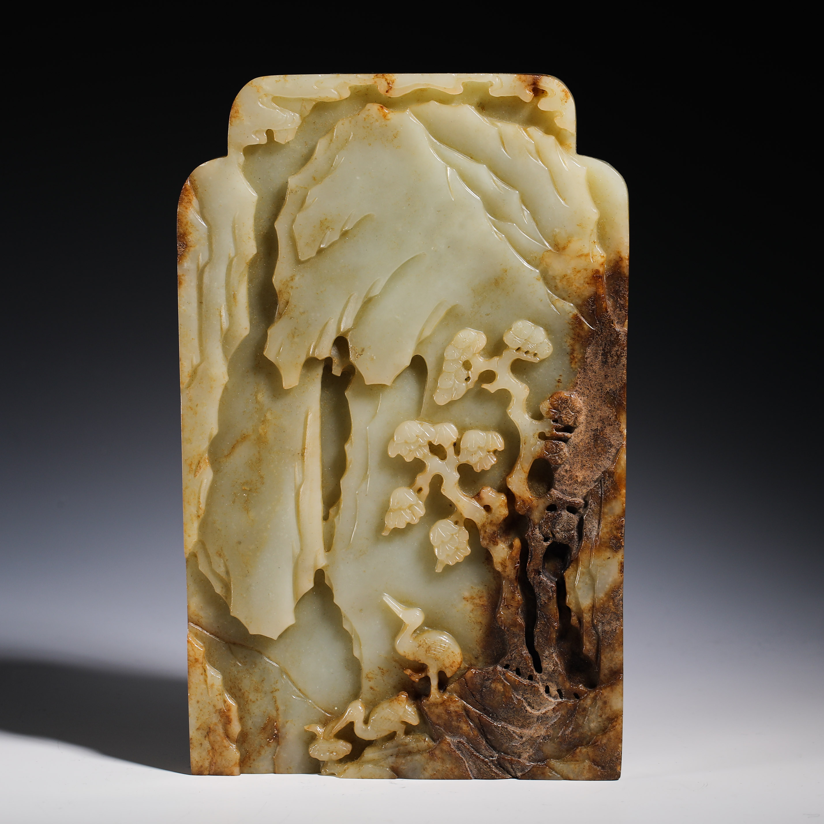 Qing dynasty Hetian jade screen - Image 6 of 9