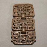 Han dynasty triplet jade pendant