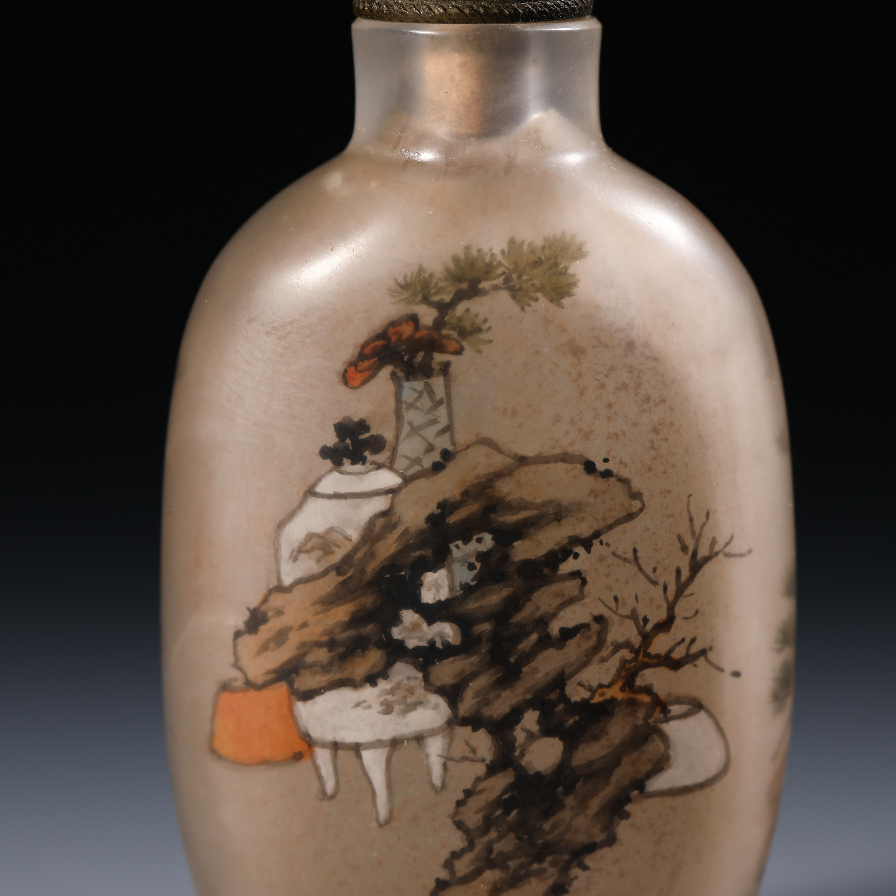 Qing dynasty inner painting snuff bottle - Image 5 of 7