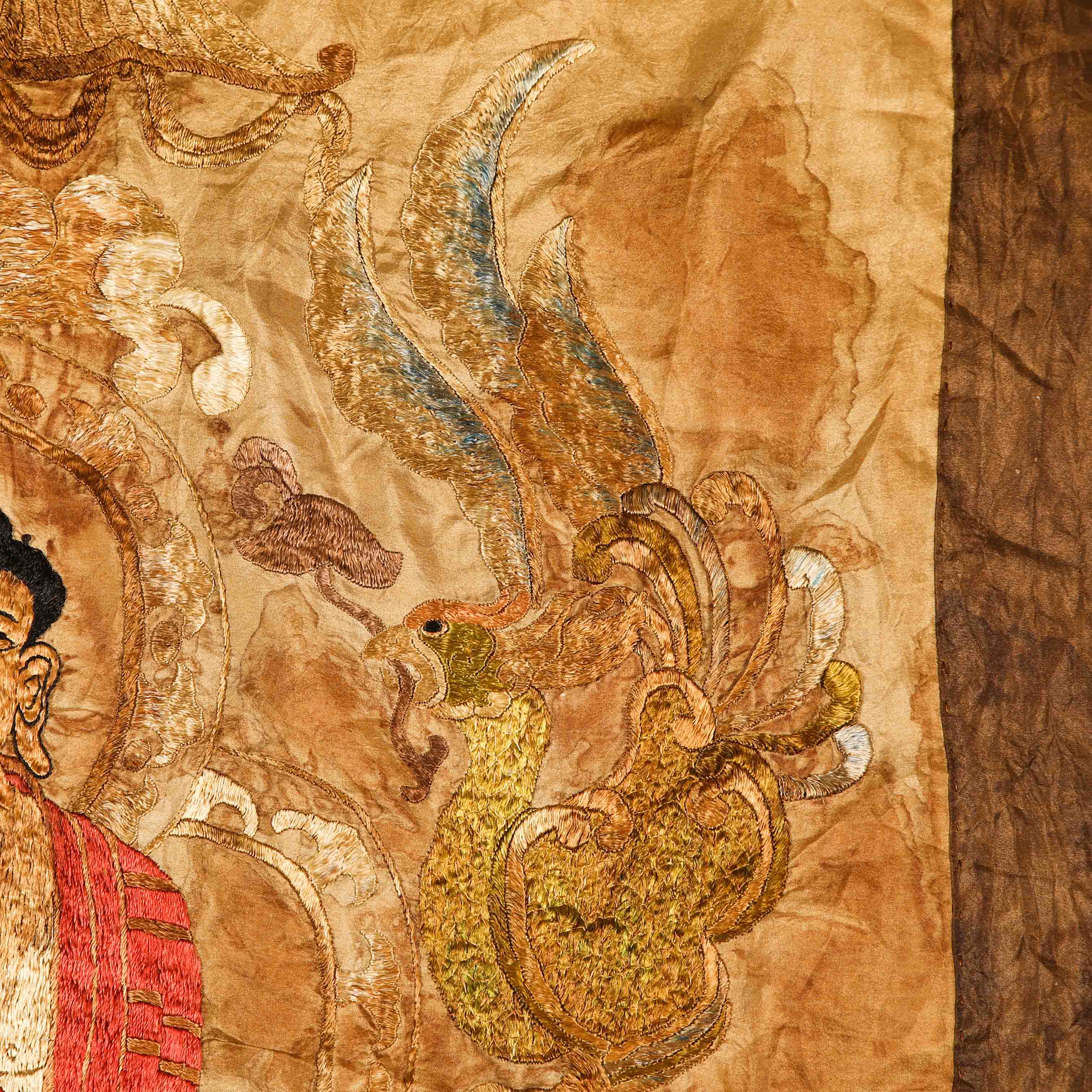 Qing dynasty embroidered thangka - Image 7 of 9