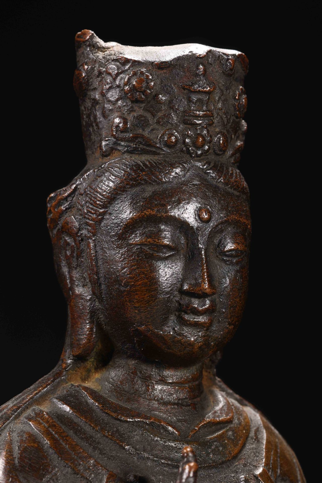 Ming Dynasty Guanyin Buddha statue - Image 3 of 8