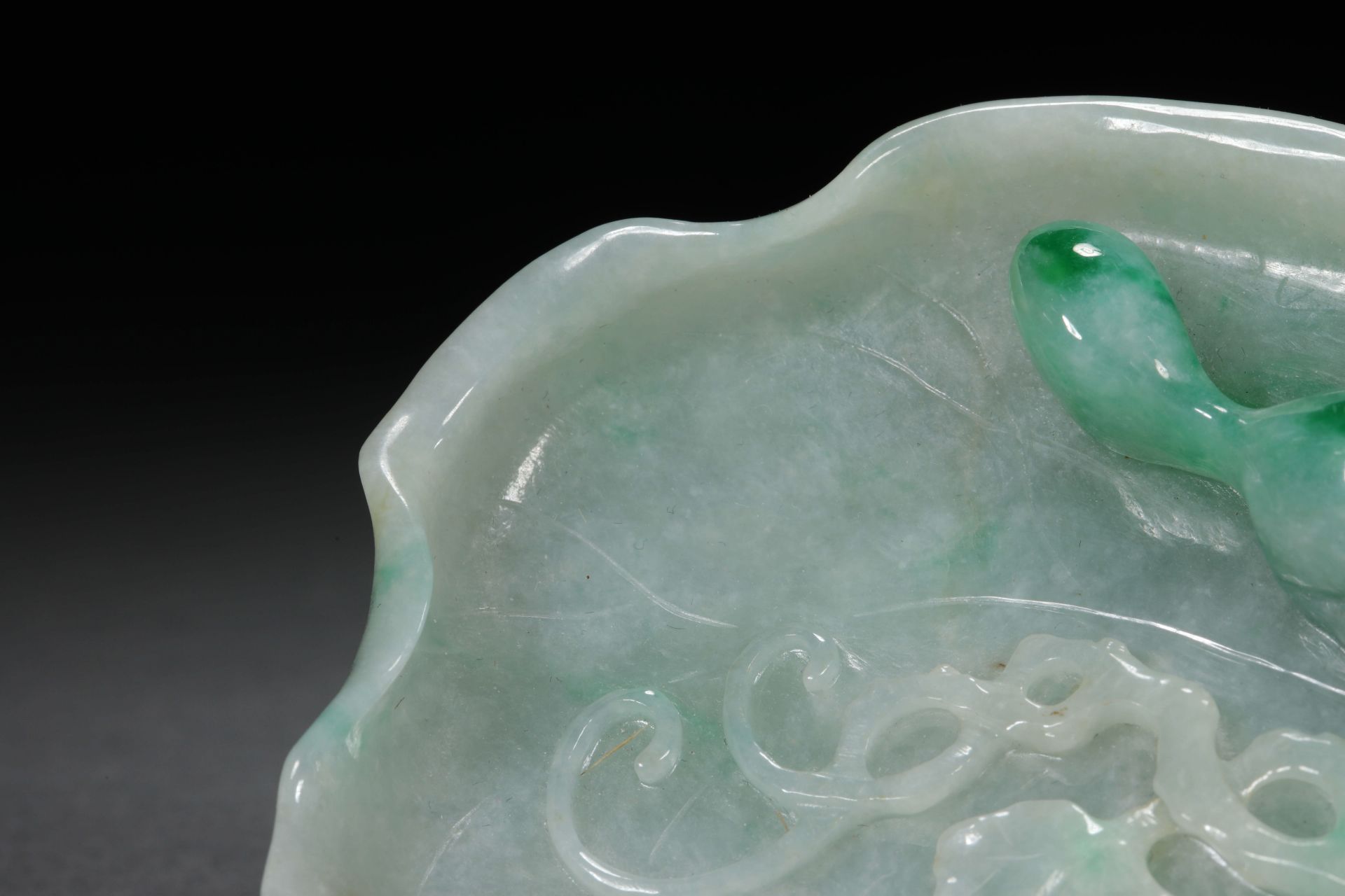 Qing dynasty jadeite pen wash - Image 5 of 10