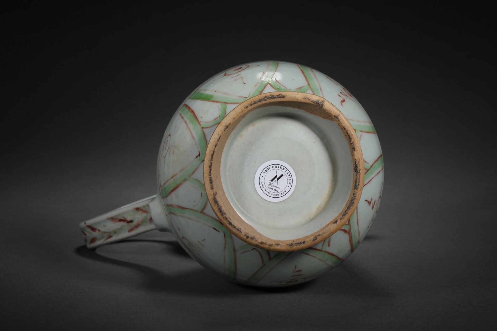 Ming dynasty multicolored gourd-type wine jug - Bild 10 aus 10