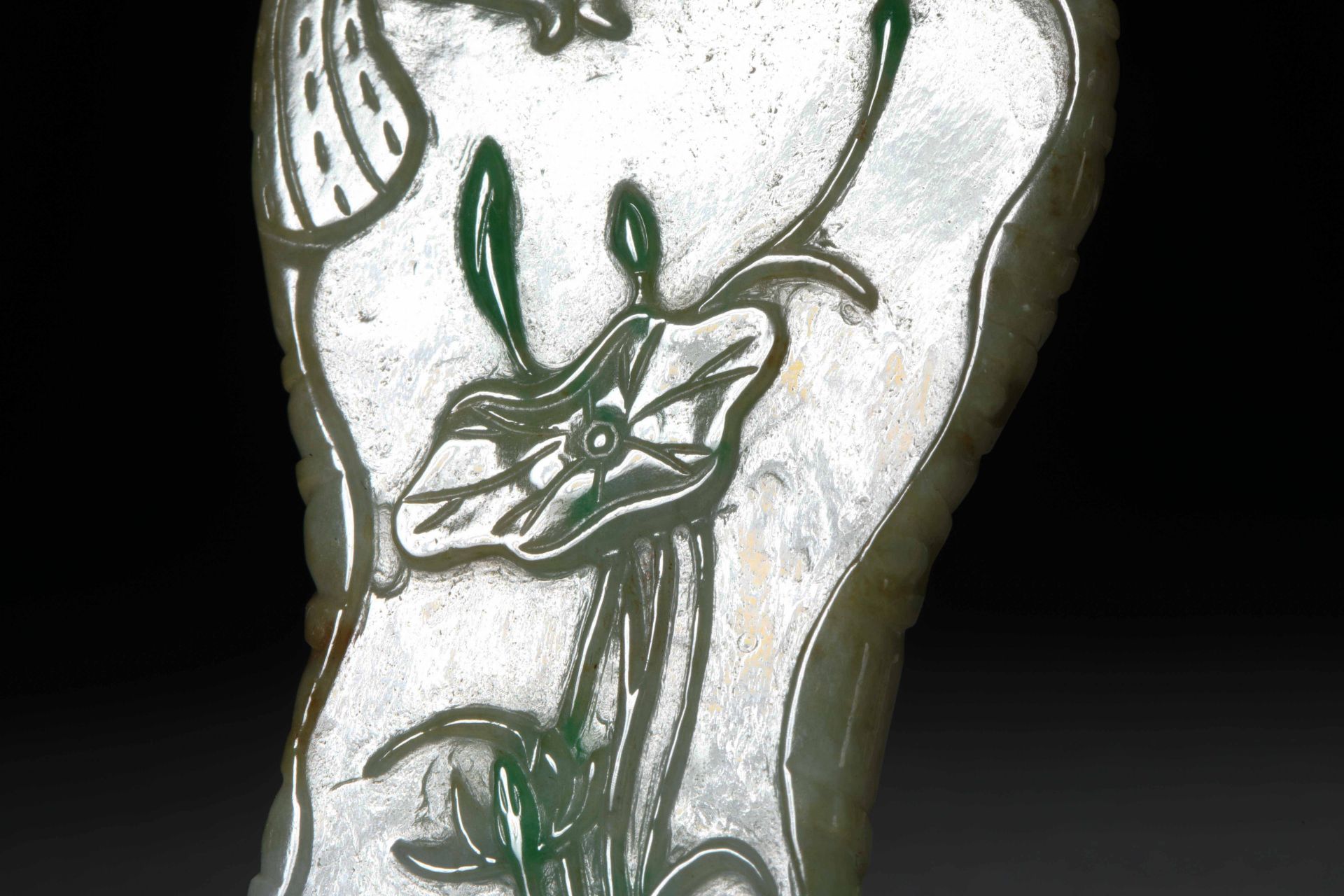 Qing dynasty jadeite pen wash - Image 3 of 7