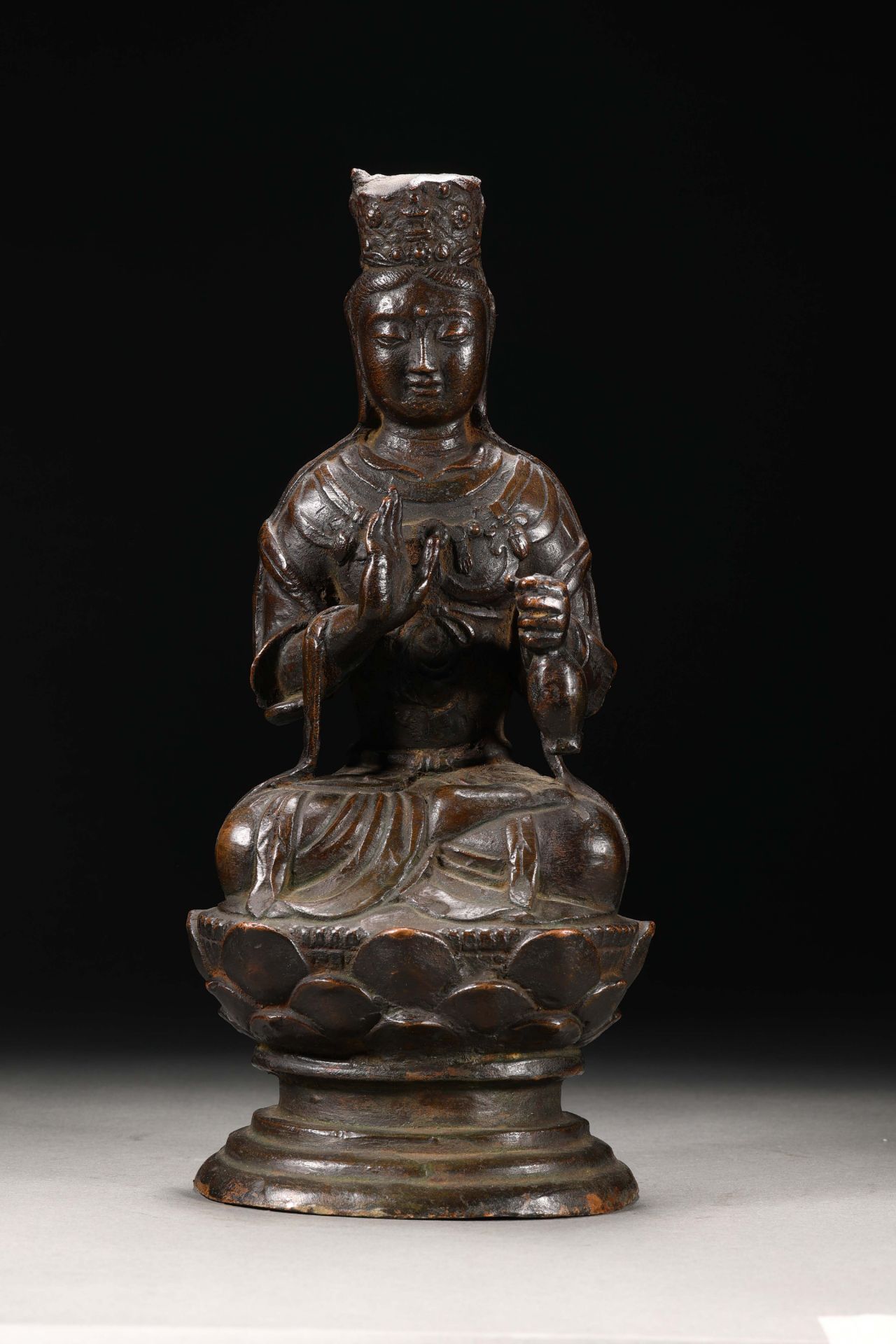 Ming Dynasty Guanyin Buddha statue - Image 2 of 8