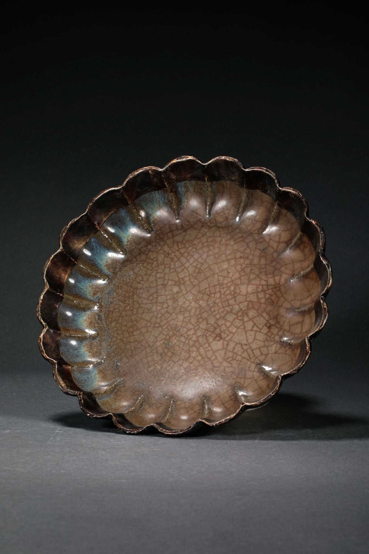 Song dynasty melon ridge shaped plate - Image 3 of 6