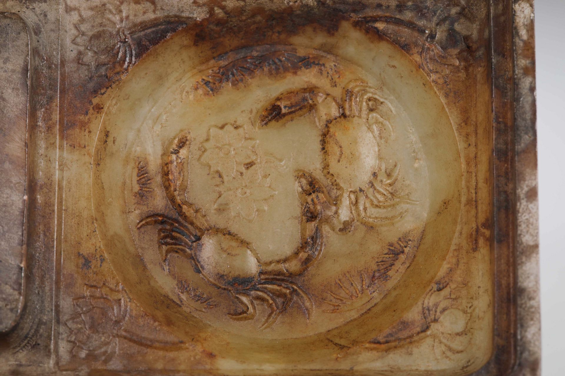 Han dynasty Hetian jade cover box - Image 9 of 12