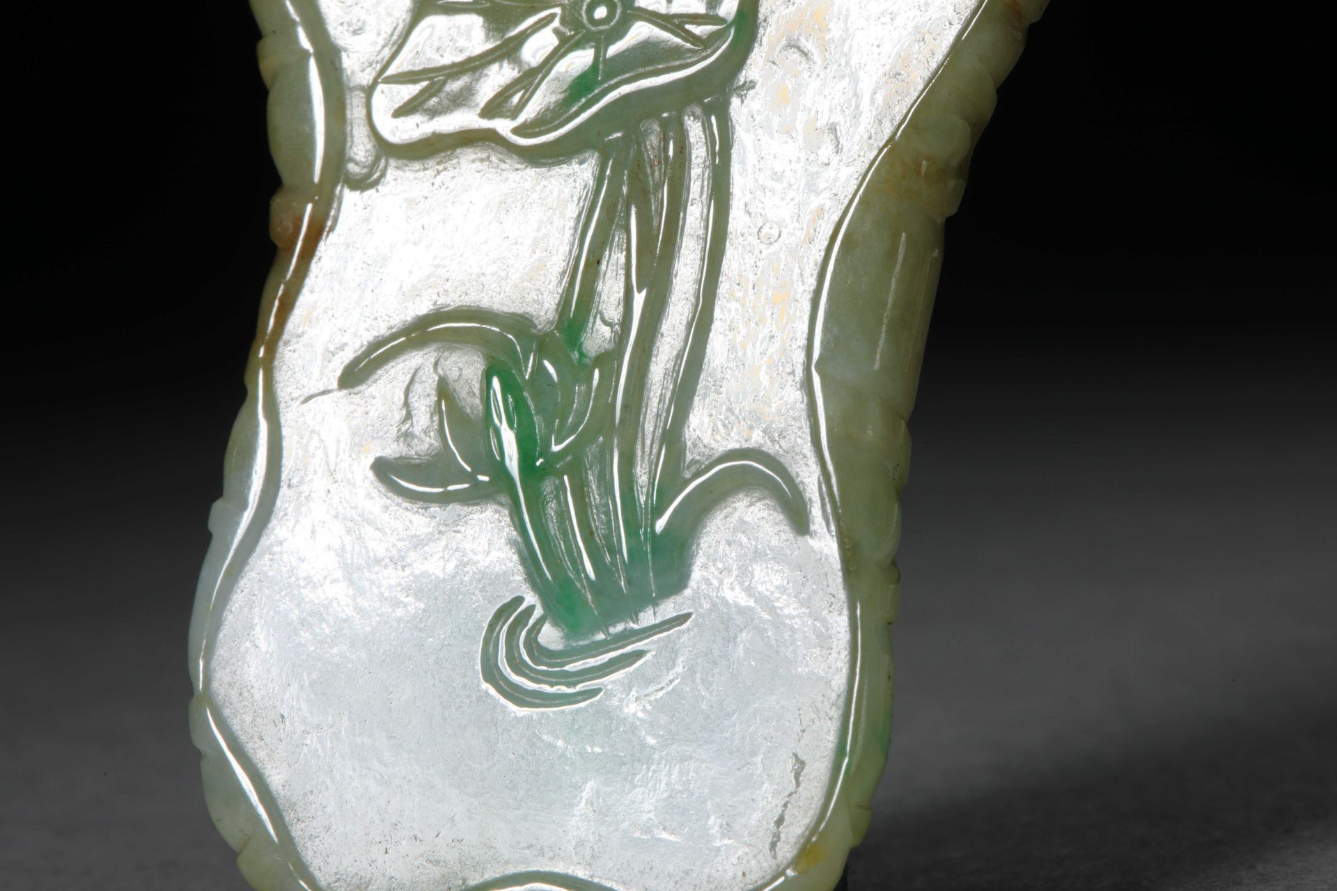 Qing dynasty jadeite pen wash - Image 4 of 7