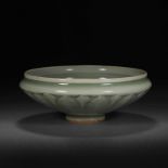 Green pomelo lotus petal bowl