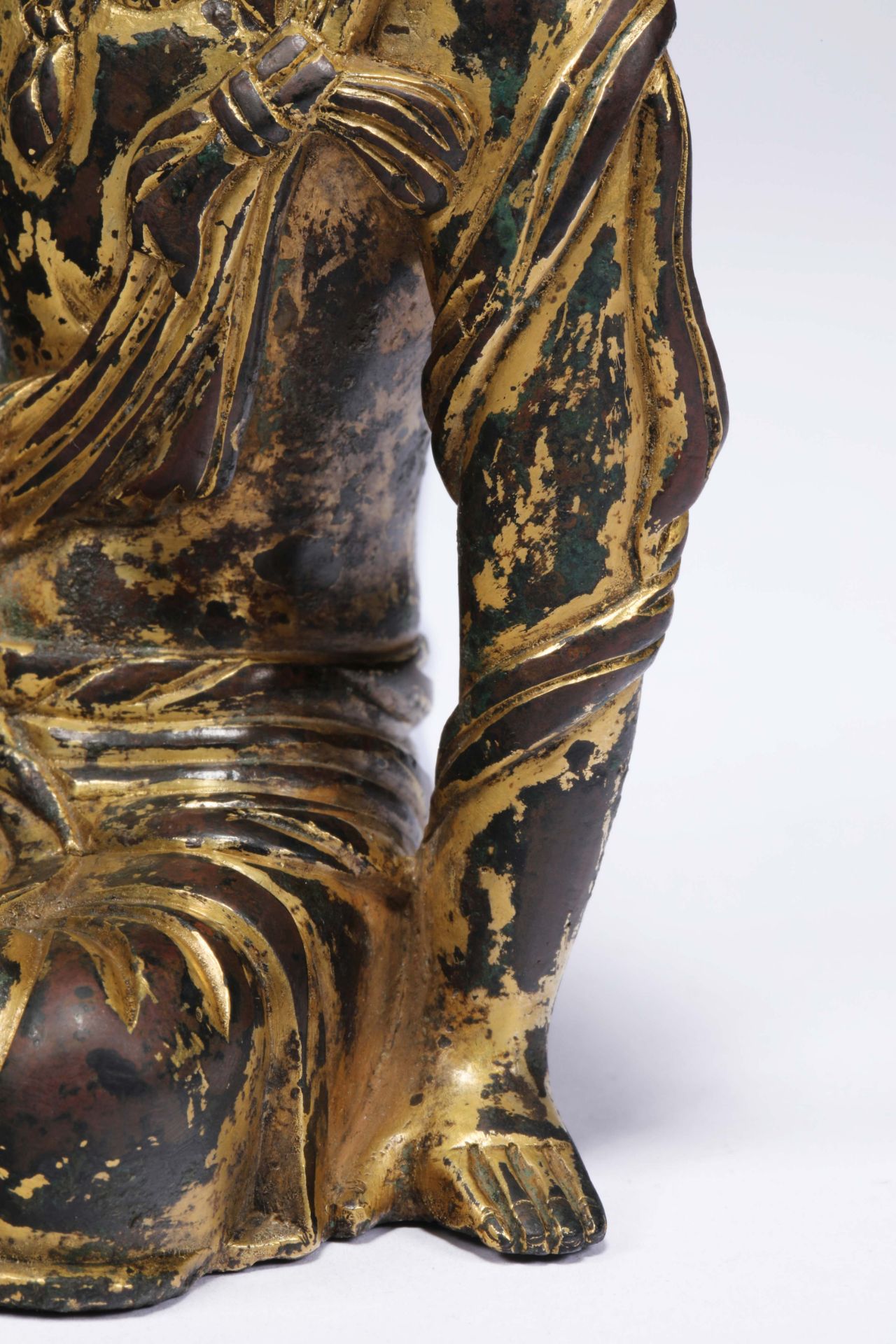 Khitan bronze gilt Buddha statue - Bild 6 aus 10