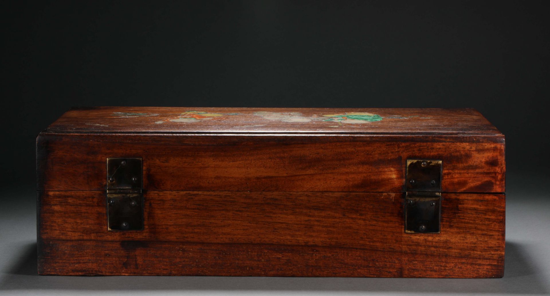 Mahogany inlaid figure makeup case - Bild 8 aus 9