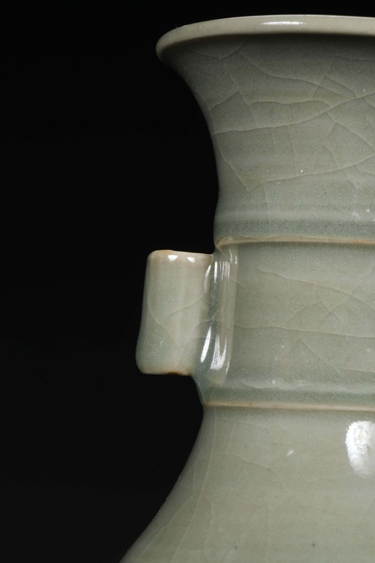 Longquan kiln runs through the ear bottle - Image 3 of 8