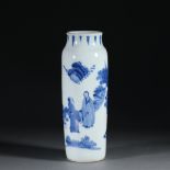 Painting figures blue and white porcelain ornamental vases