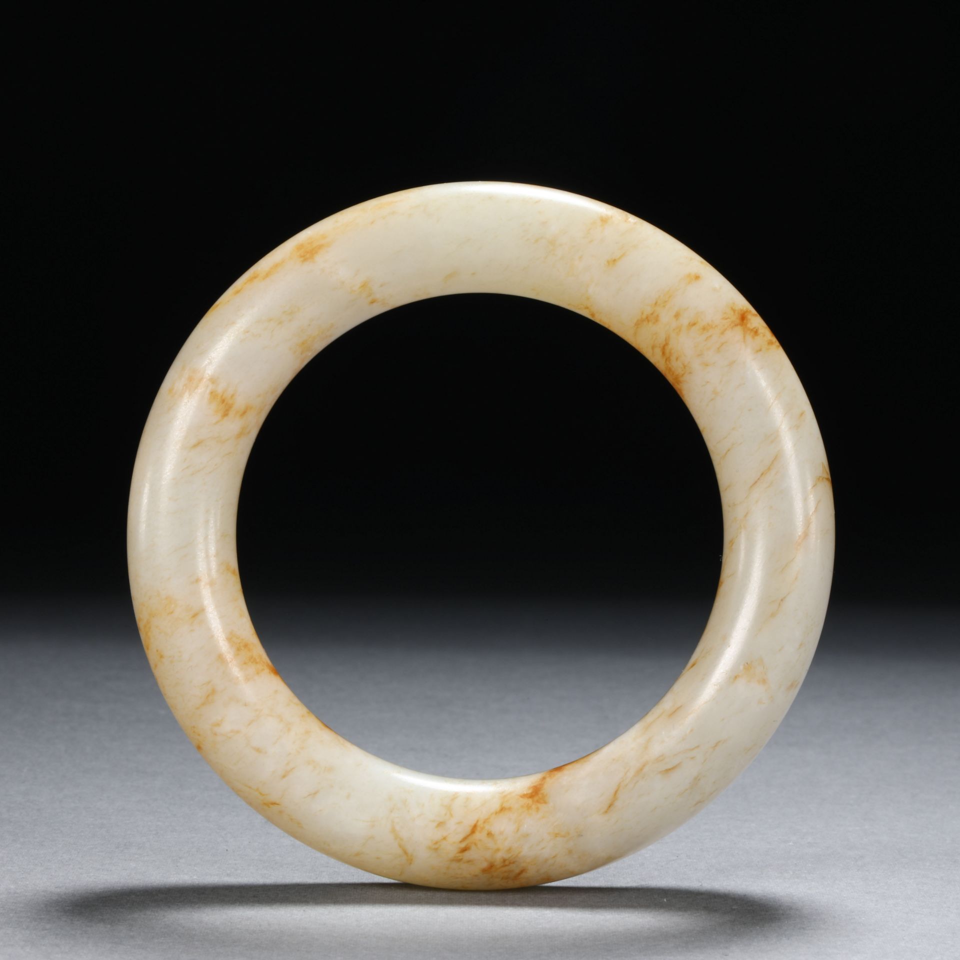 Qing dynasty Hetian jade seed material bracelet