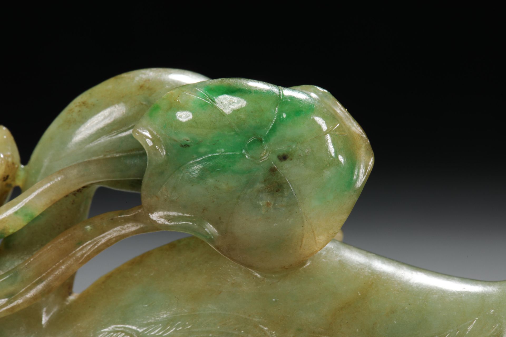 Qing dynasty natural jadeite goose ornaments - Bild 7 aus 8