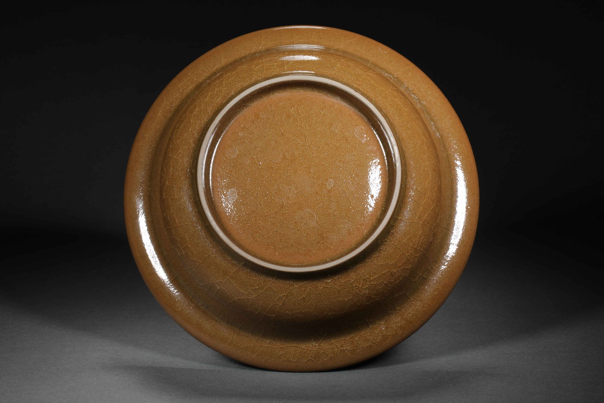 Longquan kiln yellow glaze folded and washed - Image 5 of 5
