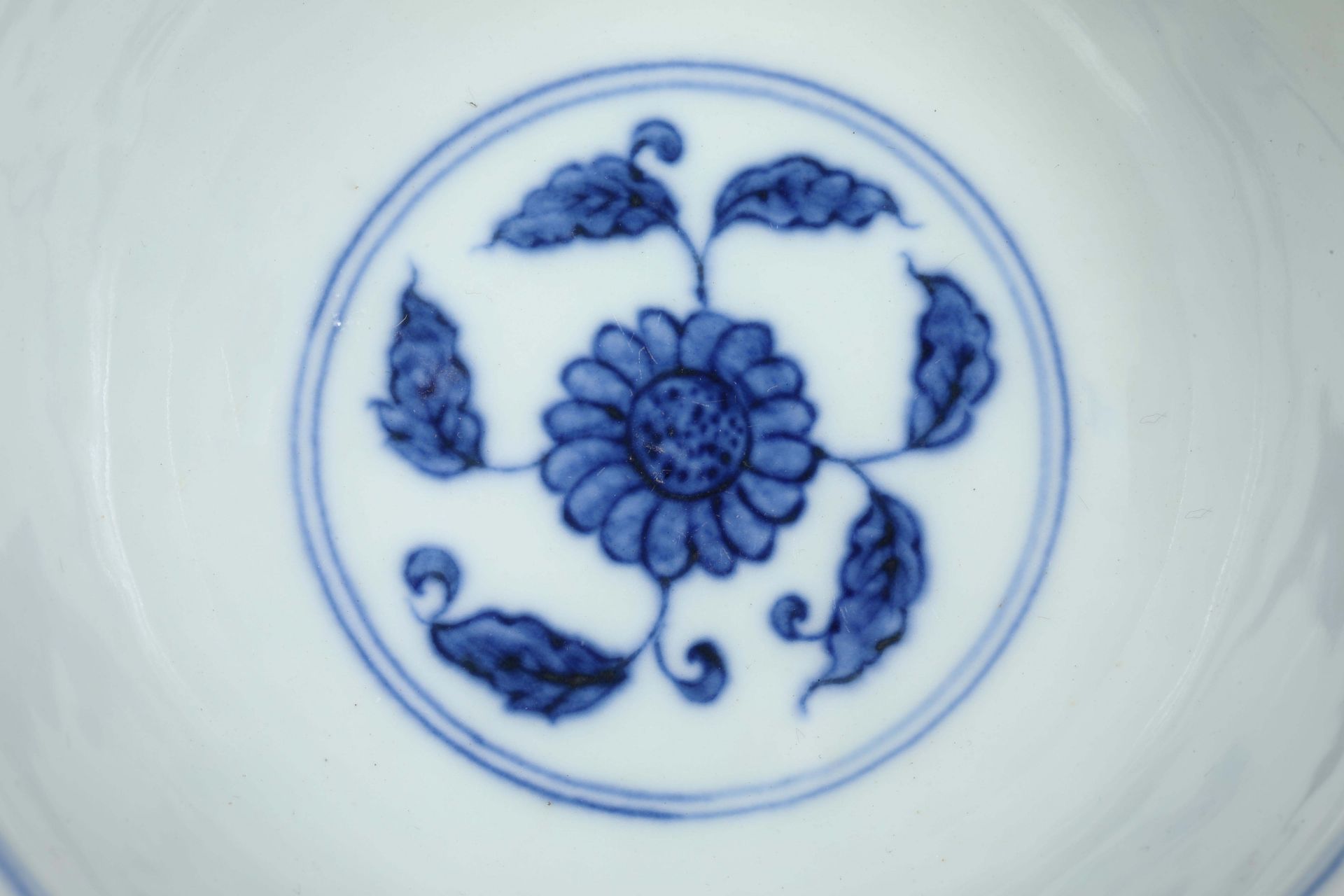 Chenghua inscription blue and white porcelain bowl - Bild 6 aus 8
