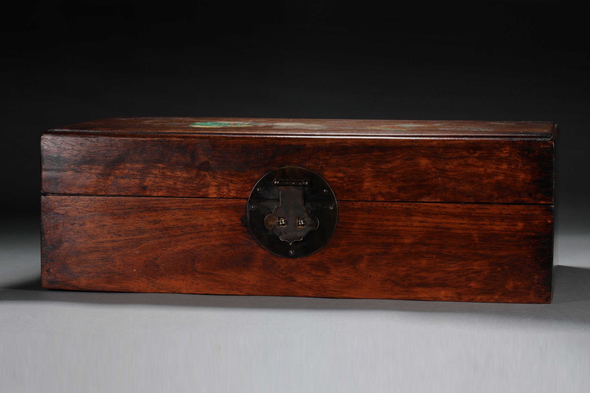 Mahogany inlaid figure makeup case - Bild 5 aus 9