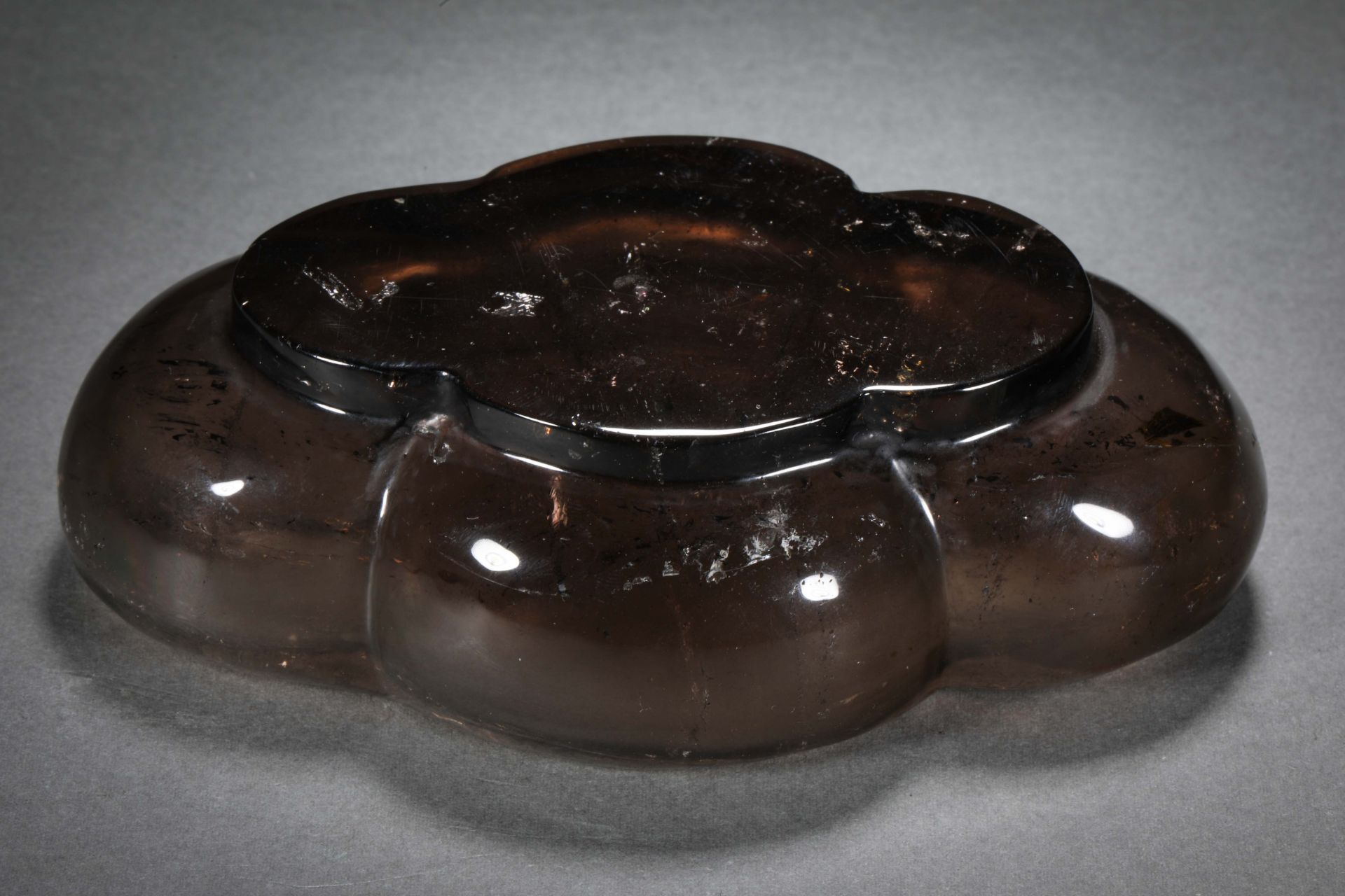 Coffee-colored crystal water bowl - Bild 9 aus 11